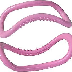 MANOGYAM Yoga Ring Great for Yoga Pilates Stretch and Support Magic Circle Fascia Massage Training Ring for Back Leg Support Home and Gym Workout Set of 2-32