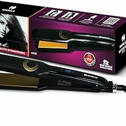 Havells HS4122 Keratin Wide Plate Hair Straightener with Digital Display & Adjustable Temperature; Heats Up Fast; For all hair types; Worldwide voltage compatible (Black)-19