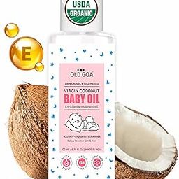 OLDGOA Organic Baby Massage Oil | Natural & Cold Pressed | For Faster Physical Growth, Stronger Bones, & Muscles | Baby's Sensitive Face, Skin, Body & Hair | All Skin Type | Baby Oil | 200ML-image-98
