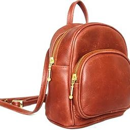 Real Women Backpack, Handmade Leather Backpack for Women, Leather Mini Back Pack-image-2