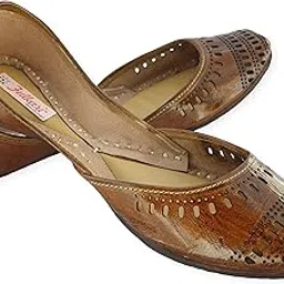 fulkari Prime Pure Leather Casual Women's Soft Leather Bite and Pinch Free Ladies Jutti Ethnic Mojari-picture-2