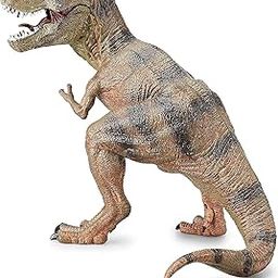FUNFOB® Dinosaur Toys for Kids Height-17x17CM PVC T Rex Dinosaur Toy Action Figures Material PVC Model Toy Gifts for Kids Adults (T-Rex Brown)-16