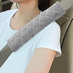 Kavach Enterprise Soft Faux Sheepskin Seat Belt Shoulder Pad for a More Compatible Comfortable Driving Adults Youth Kids Car 2 Packs (Pettern Covers)-image-46