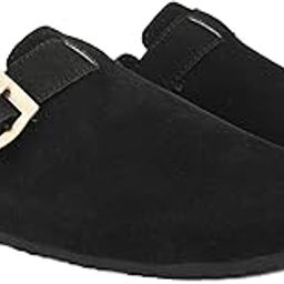 Womens slayslip Mules Slip-On Suede Back Open Casual Shoes Cork Sandals for Girls & Ladies | Easy to Wear Perfect for Casual, Ethnic, Business Wear-image-19