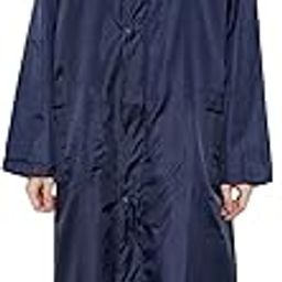 Women's Solid Double Layer Waterproof Long Raincoat (23-ply-g_Blue)-32
