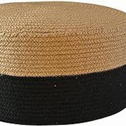 NR Home Stores Jute Ottoman Pouffes for Living Room Sitting1 Piece with Handle (45x22 cm) – Handcrafted Pouf for Bedroom, Home Decor, Footrest, Leg Rest-image-36