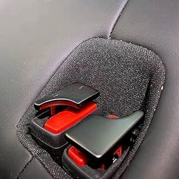 Pinzu Pack of 2 Metal piece clip Alloy Metal metal Auto Seat Belt Cover Shoulder Pad, Car Interior Accessories Universal for Most Vehicles T Design-23