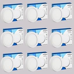 teknolite LZP 22W Warm White Round Surface LED Panel Lights Ceiling | Recessed Ceiling Light with 600 Lumens Output | Ideal LED Panel for Home, Office & Bedroom Lighting Pack of 9-image-47