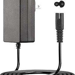 BXIZXD Replacement for Waterpik Charger, 2 Prong Adapter Compatible with WP360 WP360W WP462 WP462W WP450 WP450W Waterpik Water Flosser Charger Cord - 6.6ft (Black)-0