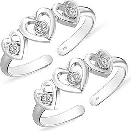 925 Sterling Silver BIS Hallmarked Toe Ring For Women And Girls (Style 17)-image-28