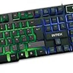 Intex IT-KB334 Wired Gaming Keyboard and Mouse Combo with RGB Backlit Keys, Optical Wired Mouse, Spill Resistant Design, USB Plug & Play, Ergonomic Setup for PC, Laptop, Windows, Linux Compatible-9
