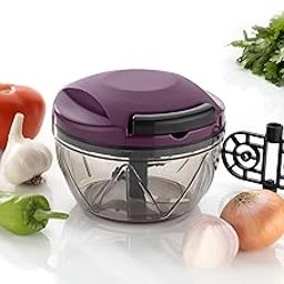 ACTIONWARE Plastic Vegetable Bulleet Chopper 500 ml-picture-23