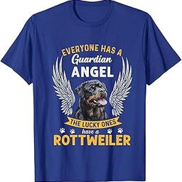 Everyone Has a Guardian Angel Rottweiler Dog Cotton Shirt-image-33