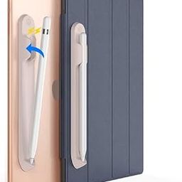ADDGRIP Magnetic Silicone Pencil Holder Designed for ipad - Compatible with Apple Pencil 1st/2nd Gen, iPad Pencil Holder, Pencil Holder Sticker (Pencil & iPad Case Not Included) (Pink)-1