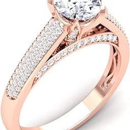 14k (585) Rose Gold Ring for Women-image-75