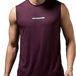 Mens Slim Fit Crew Neck Printed Sleeveless Gym Vest with Anti Microbial, Quick Dry Properties for Gym, Workout and Sports-image-54