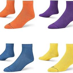 Men & Women Ankle Length Socks (Pack of 4 Pair; Multicolour; Combed Cotton; Anti Odour; Breathable; Durable)-image-19