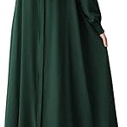 Front Open Zipper Abaya n Firdaus Fabric |Smocking Sleeves |Fabric Belt| and Complimentary Hijab-image-45
