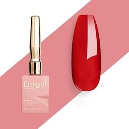 Emigel Professional UV Gel Polish MAROON RED- E120 | Cured With UV LED Lamp | Super Glossy Finish |Quick Drying Nail Polish (12ml)-image-96