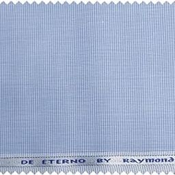 Raymond Fabrics Poly-Cotton Shirt Fabric (2.5 meters, All Weather Fabric, Unstitched) (Blue Self)-image-87
