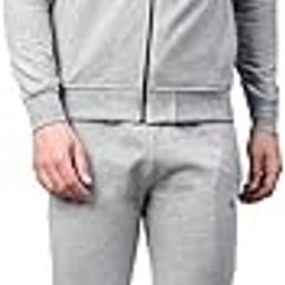 Men Winter Track Suit Zipper Set Lightgrey L-picture-18
