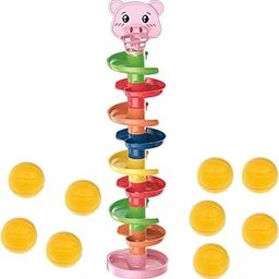 UJEAVETTE Ball Run Ramp Drop and Rolling Swirling Toy for Party Favors Toys Gifts 9 Layer-23