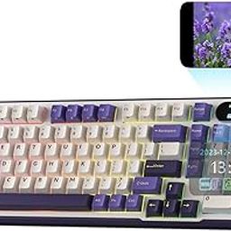 RK ROYAL KLUDGE S98 Mechanical Keyboard w/Smart Display & Knob, Top Mount 96% Wireless Mechanical Keyboard BT/2.4G/USB-C, Hot Swappable, Software Support, Creamy Sounding, 98 Keys-picture-2