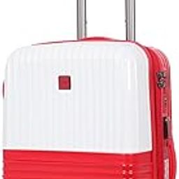 Rolling Trolley Luggage Bag with Wheels (White- Red, 20)-image-29