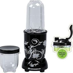 Wonderchef Nutri-Blend, 400W, 22000 RPM Mixer-Grinder, Blender, SS Blades, 2 Unbreakable Jars, With Sipper Lid, 2 Years Warranty, Black, Online Recipe Book By Chef Sanjeev Kapoor-16