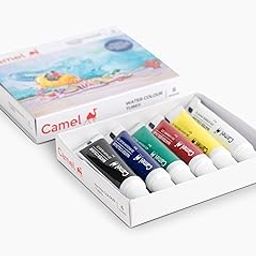 Camel Camlin Kokuyo Student Water Color Tube - 5ml Tubes, 6 Shades-picture-1