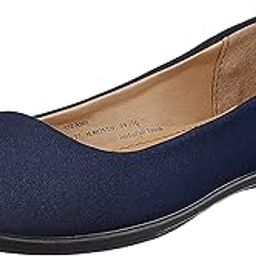 womens LYCRA DIP BLUE Flats - 6 UK (5519389)-image-64