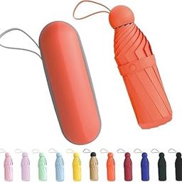 UV Umbrella for Women, Mini Folding Portable 3 Fold Umbrellas | Manually Open & Close for Rain and Sun Protection with Anti-Slip Handle | Windproof Umbrlla | Umbrella for Women and Men.-image-31
