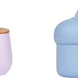 tudd Baby Stainless Steel Happy Tummy Mug 12oz, 240 Ml,Pink (2 Year - 6 Years) | Pink with Mini Sip | Spill-Proof Silicone Straw Cup for Kids | Blue-image-82