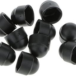 SAZ DEKOR 10pcs M8 13 * 15 Black Dome Bolt Nut Protection Caps Cover Hexagon Screws-4