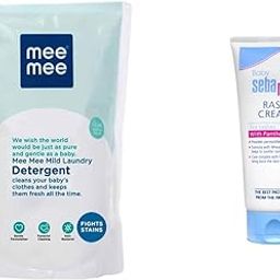 Mee Mee Mild Baby Liquid Laundry Detergent (1.2 L - Refill Pack)&Sebamed Baby Rash Cream, 100Ml-image-50