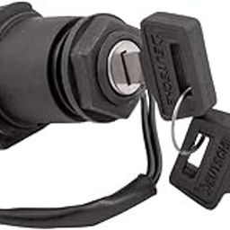Deutsche Black Cylindrical Finish New Ignition Starter Lock Compatible with KB-4S Boxer-AT/CT/AR (W/o Battery) (2 Wires), Switch Lock with 2 Keys | 2 PIN-20