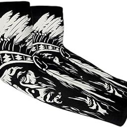 Nation Tribe Print Men's and Women's Sunscreen Sleeves Dream Catcher Compression Arm Sleeves - UV, Tattoo Coverage-image-82