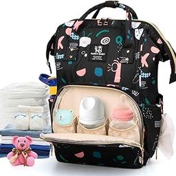 Homarket Diaper Bag Backpack, Baby Diaper Bag Large Capacity with Insulated Pockets, Multifunctional Baby Bag, Backpack for Girls and Boys, Waterproof Diaper Bags-image-17