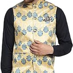 Men Floral Digitally Printed Nehru Jacket.-image-43