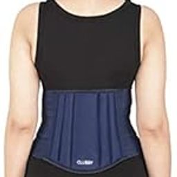 Clubby Lumbar Support Immobilization Posture Correction Back Pain Relief Waist Belt for Men/Women Lower Back Pain Relief Adjustable Straps- Blue Color 42-46 inch waist (XXL,Non toxic)-picture-7