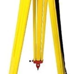 Aluminium Tripod Stand for Auto Level, Theodolite & Total Station-Survey Level Equipment Stand- Double Lock/Adjustable Height/Powder Coated Finish (Colour- Yellow/Size - Standard)-21
