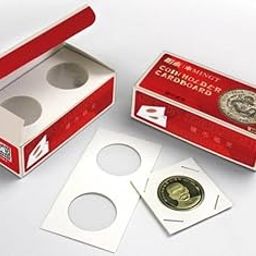 Coin Cardboard Holders, 2" x 2" Coin Flips, Pack of 50 (25)-28