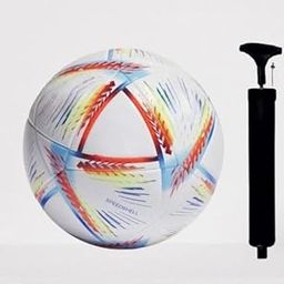 Hyper World Cup 2022 Football Full Size-5 with 6inch air Pump and pin-image-19