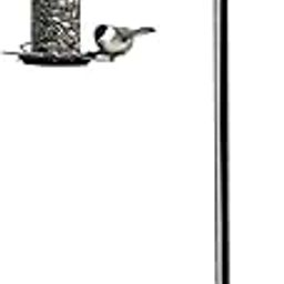 Shepherds Hook with 5 Prongs Base Stainless Steel Garden Hanging Holder for Planter Lanterns Weddings Decor, Black-image-55