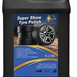 FLEXFIVE Ultra Wet Black Shine Tyre Polish Liquid Non-Greasy Tyre Polish, Long Lasting & Dirt Repellant (5 Liter)-image-99