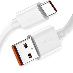 Myomi USB type c Cable For Fast Charging & Data Sync -white color-24