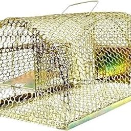 Iron Heavy Wire Rat Trap/Mouse Catcher/Rat Cage/Chuha Pinjra/Cage for Catching/Mouse/Squirrels/Rodent/Chipmunk - Big Size, Durable & Heavy Weight Large Trap S1-15