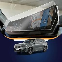 Screen Protector Compatible With BMW X1, 2023 Facelift Infotainment and Cluster in Single Guard | Clear | Pack of 1-13