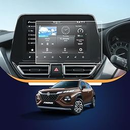 ARMOUR GUARDS Screen Guard For MARUTI SUZUKI FRONX 9 Inch Infotainment System for ALPHA Model Display Screen Protector | Car GPS Navigation Accessories [Not Tempered Glass] (79Inch)-1