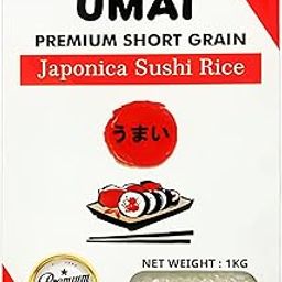 UMAI Sushi Rice 1 Kg Vacuum Packed (Short Grain Sticky Rice with Sweet Flavor)-image-69